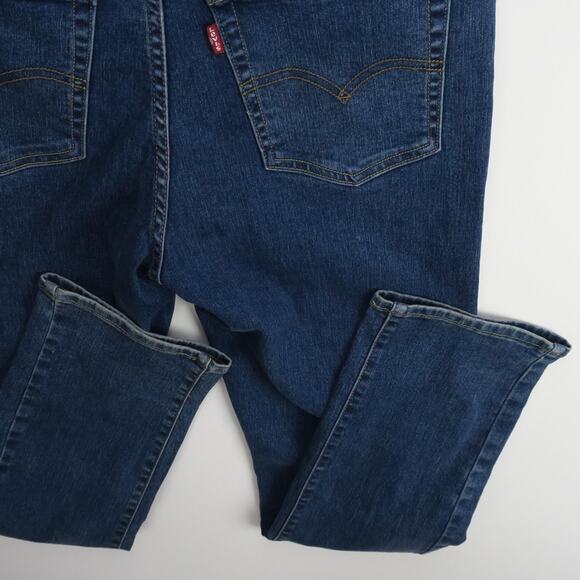 Levi’s 724 High-Rise Straight Jeans Women’s 30 Slim Fit Dark Wash Stretch Denim - Picture 11 of 12